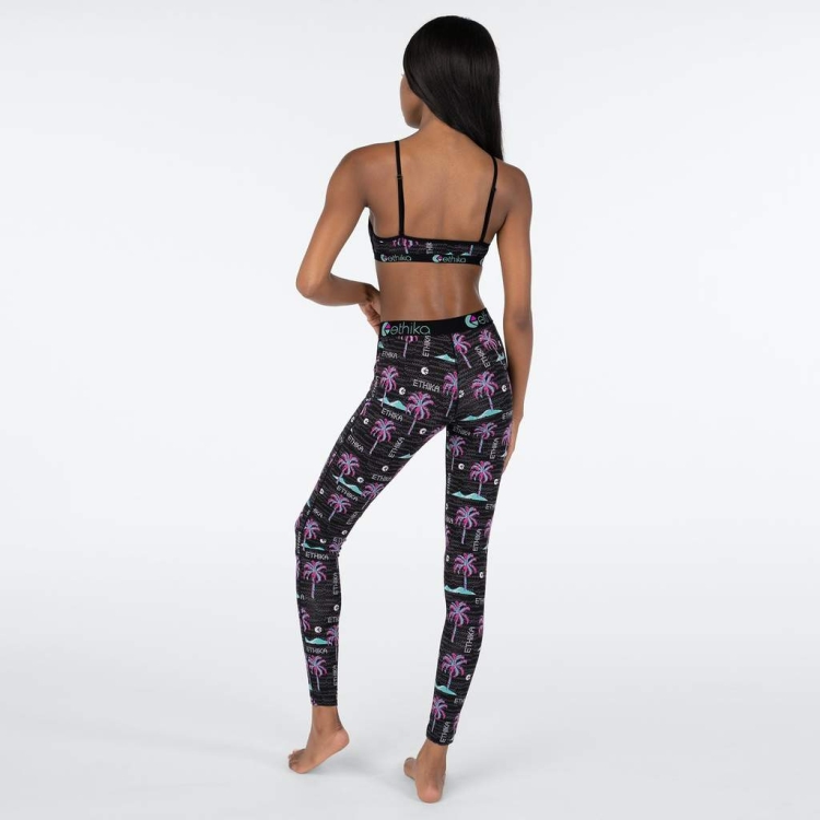 Ethika Patch Leggings Dam Svarta | JIN401896