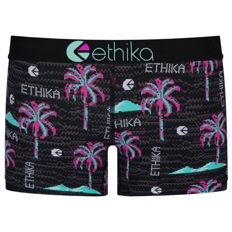 Ethika Patch Staple Underwear Dam Svarta | TFD174982