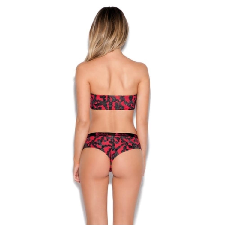 Ethika Pink Cactus Bandeau Bra Dam Röda Svarta | LYI325490