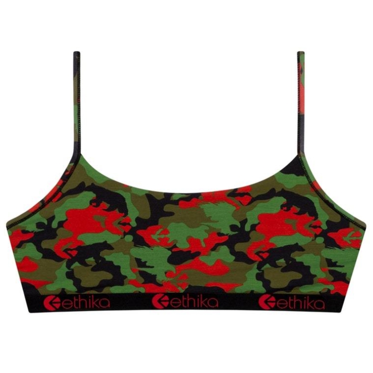 Ethika Prey Pullover Bra Dam Camouflage | SUC273816