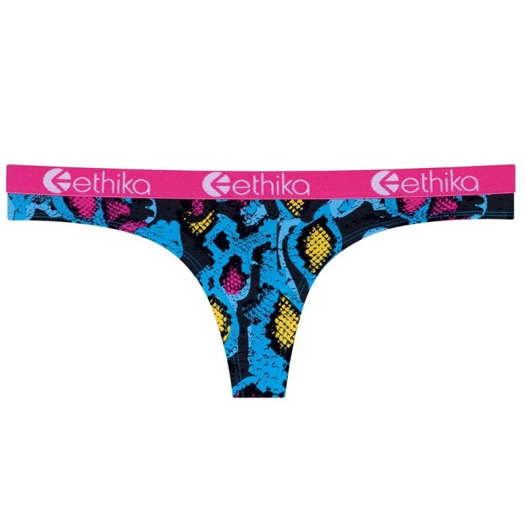 Ethika Punk Viper String Dam Blå Rosa | CPT573826