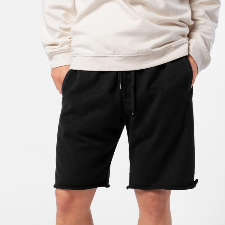 Ethika Raw Edge Shorts Herr Svarta | JHR234518