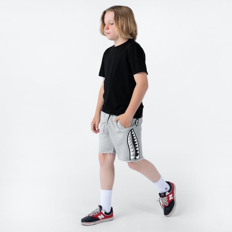 Ethika Raw Edge Shorts Pojke Grå | LYO091523