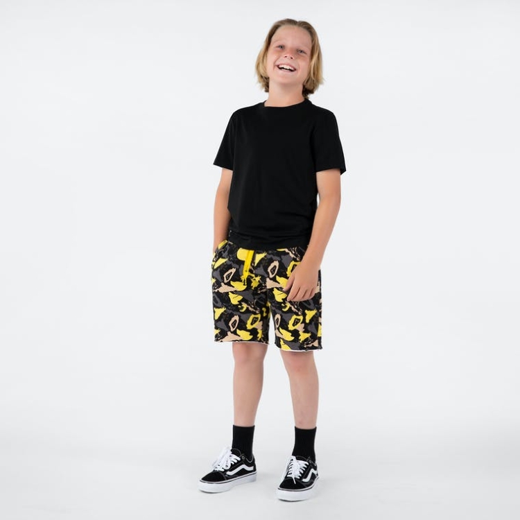 Ethika Raw Edge Shorts Pojke Gula Grå | XIH073682