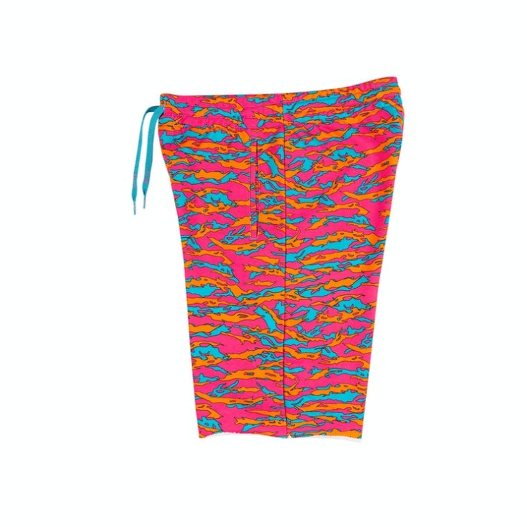 Ethika Raw Edge Shorts Pojke Rosa Blå | GKQ813574