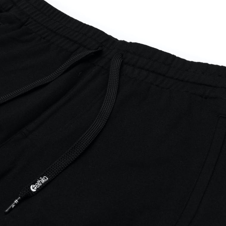 Ethika Raw Edge Shorts Pojke Svarta | LDQ084516