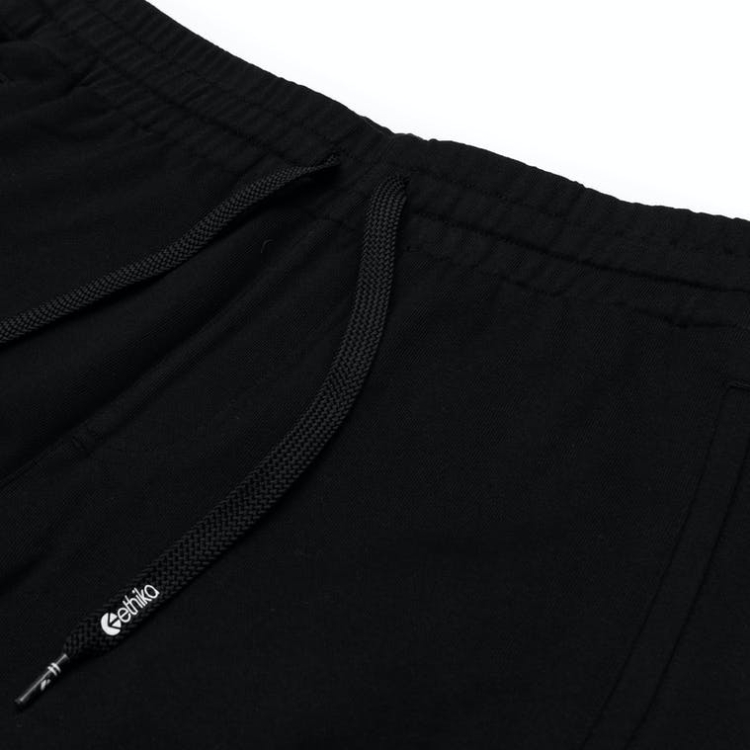 Ethika Raw Edge Shorts Pojke Svarta | YTZ714908