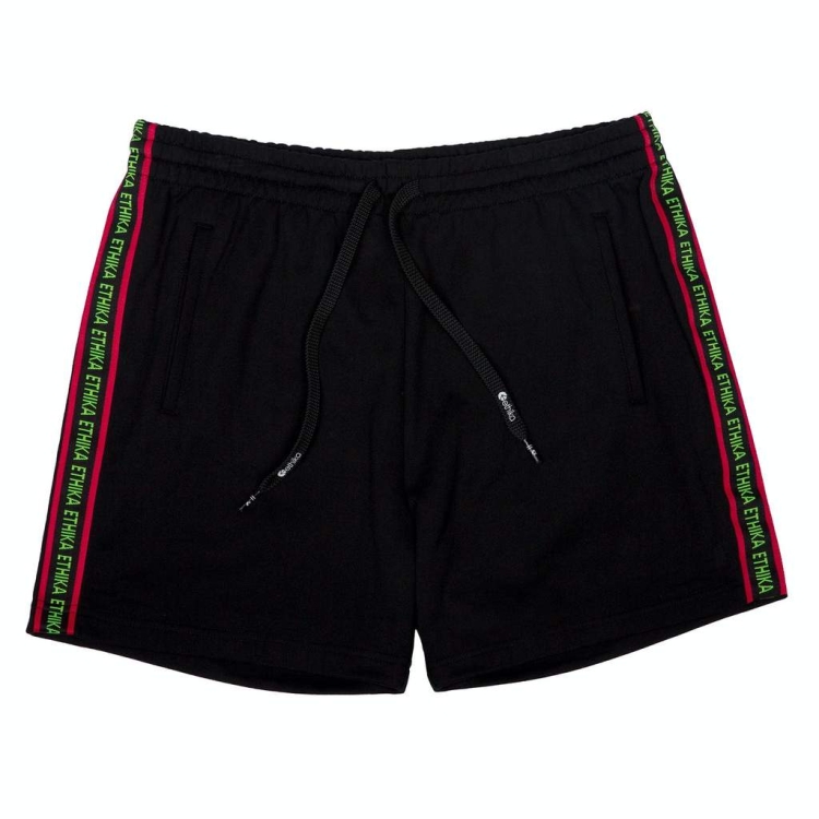 Ethika Raw Edge Taped Shorts Dam Svarta | FOW497031