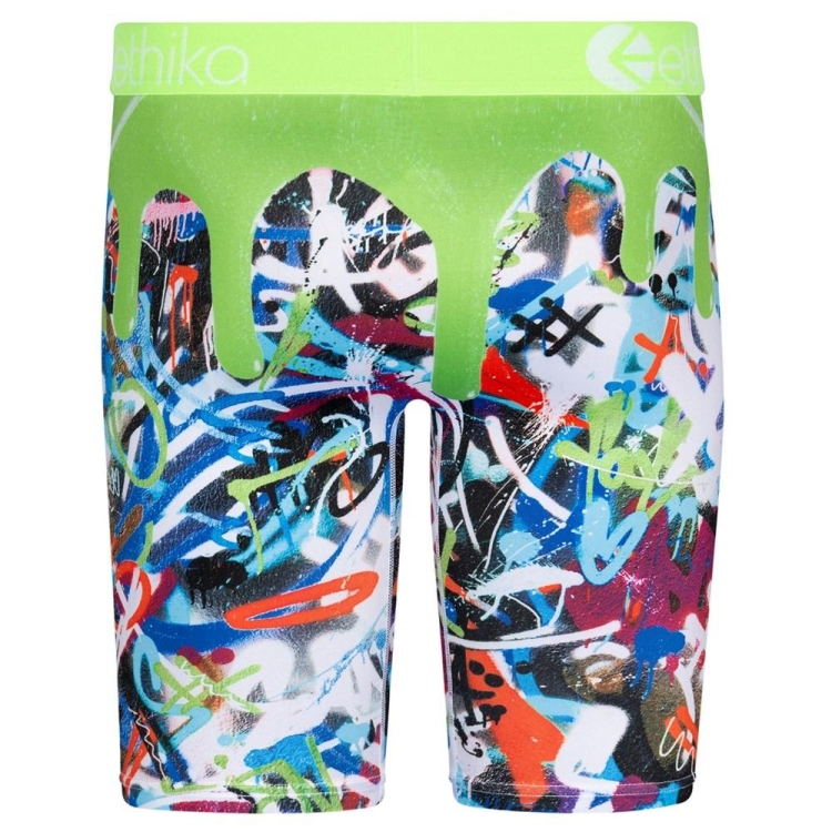 Ethika Slime Staple Underwear Herr Gröna | GIV421735