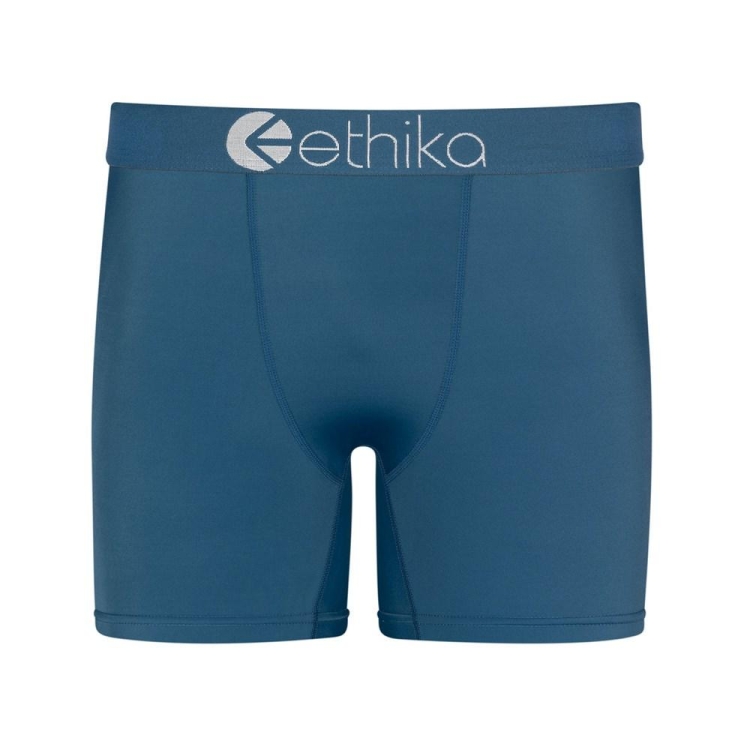 Ethika SubZero Lake Mid Boxers Herr Blå | BHX019378