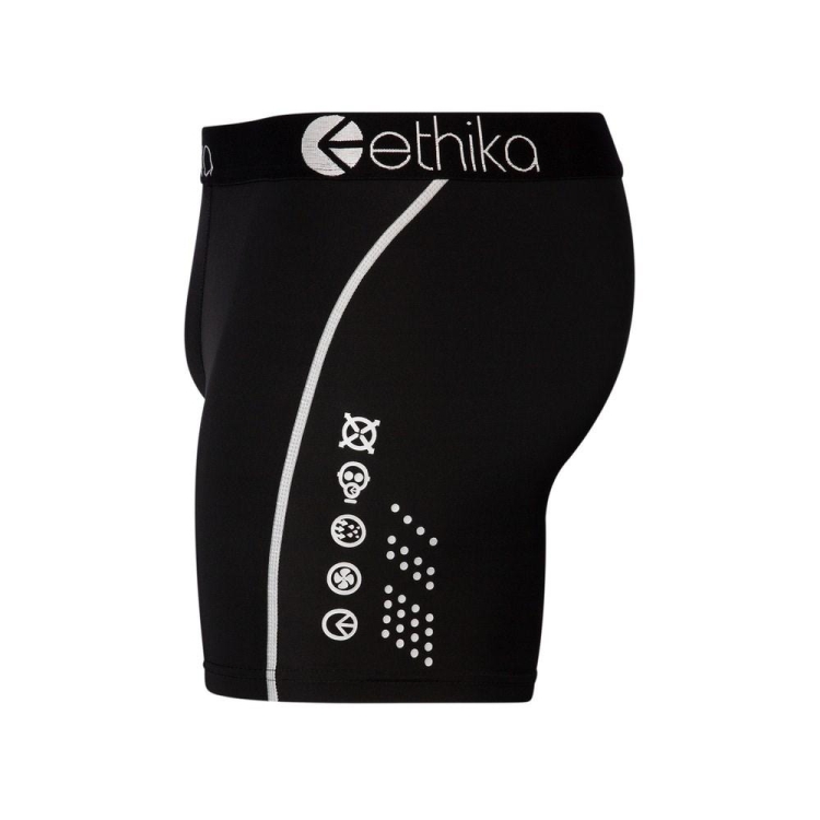 Ethika Subzero Mid Boxers Herr Svarta | QJR378416