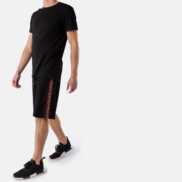 Ethika Taped Leg Shorts Herr Svarta | VWI682951