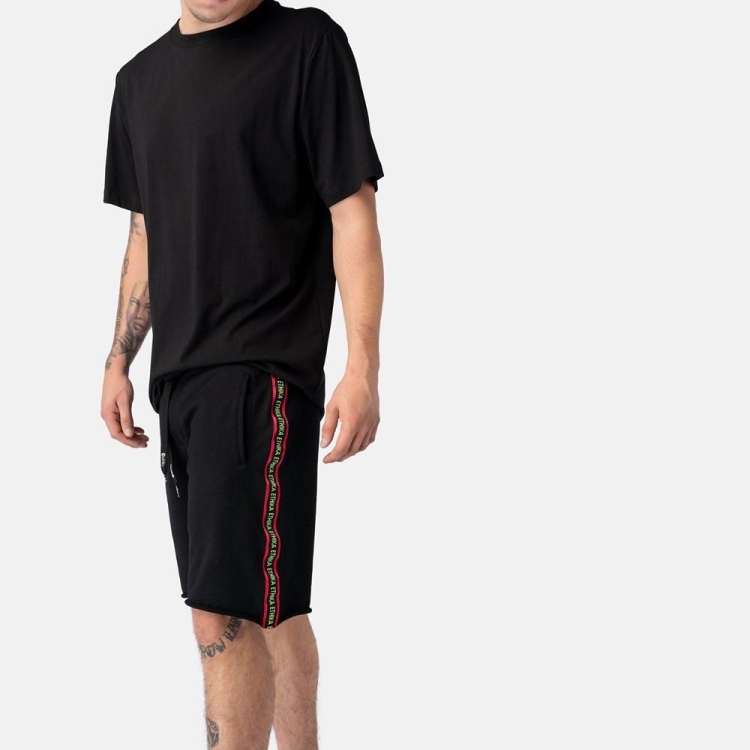 Ethika Taped Leg Shorts Herr Svarta | VWI682951