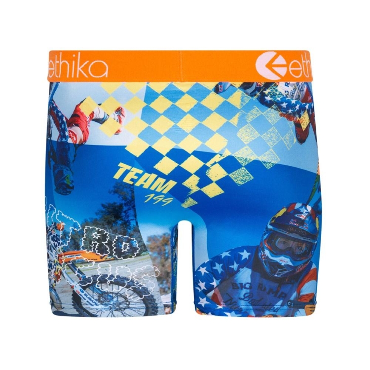 Ethika Team 199 Mid Boxers Herr Blå | FSM870592