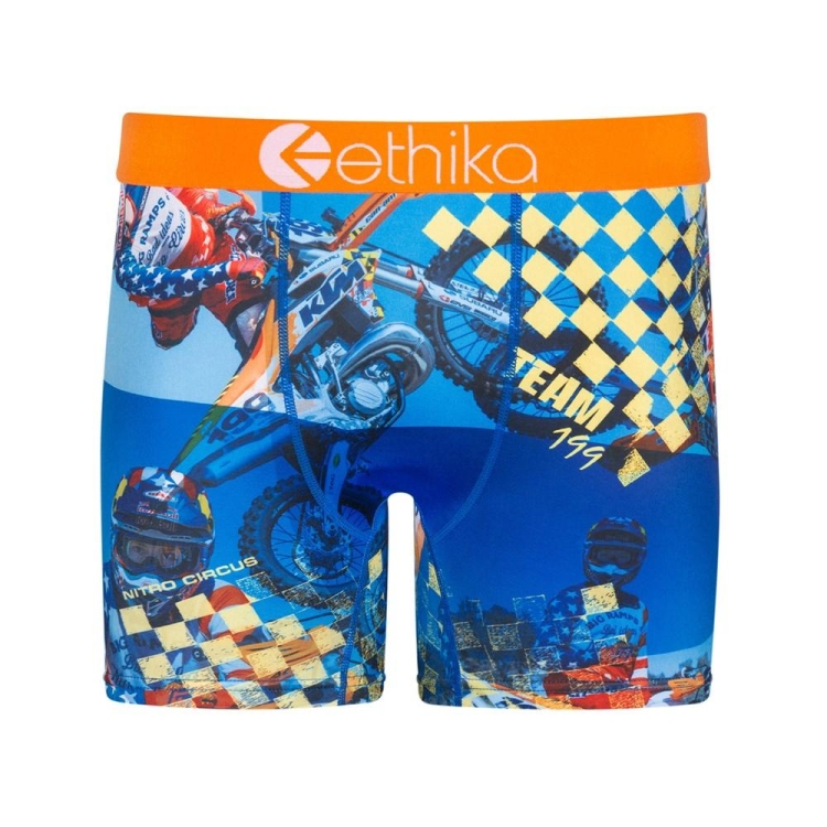 Ethika Team 199 Mid Boxers Herr Blå | FSM870592