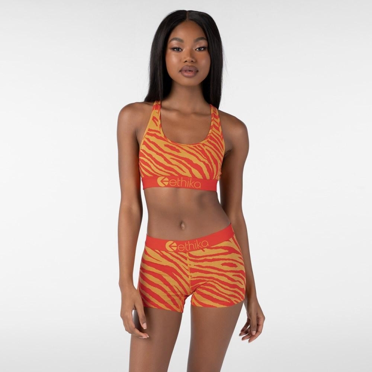 Ethika Tiger Fire Sport Bh Dam Orange | HXQ063598