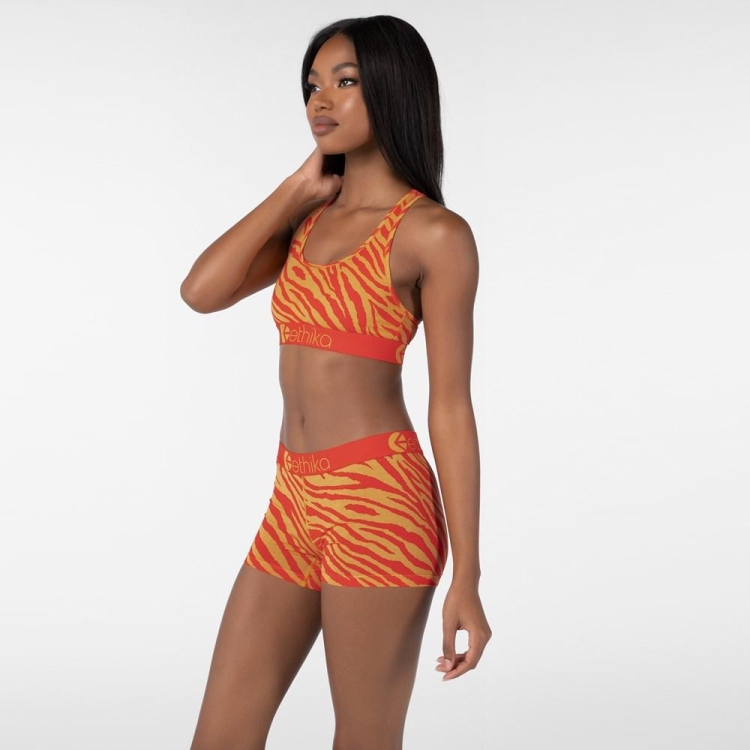 Ethika Tiger Fire Staple Underwear Dam Orange | CDA829035