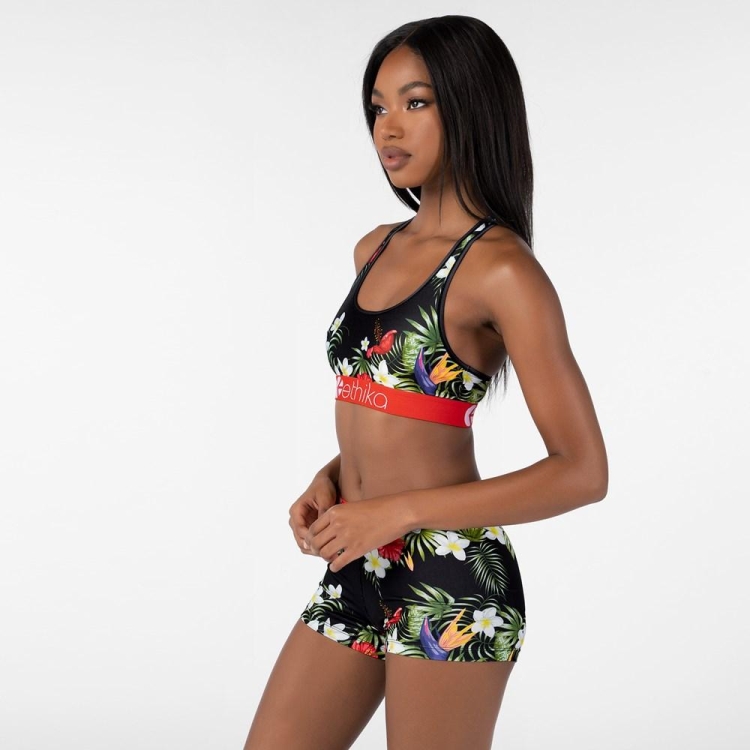 Ethika Tropical Sunset Sport Bh Dam Svarta | CVY713204