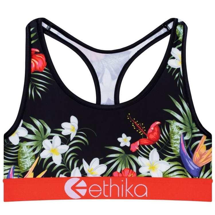 Ethika Tropical Sunset Sport Bh Dam Svarta | CVY713204