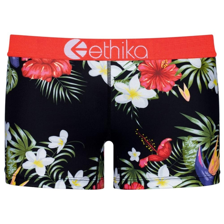 Ethika Tropical Sunset Staple Underwear Dam Svarta | HGY790513