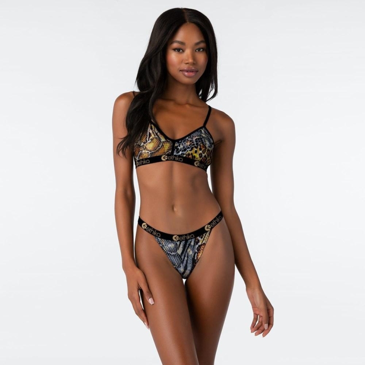 Ethika Twist Brazilian String Dam Leopard | KPC478351