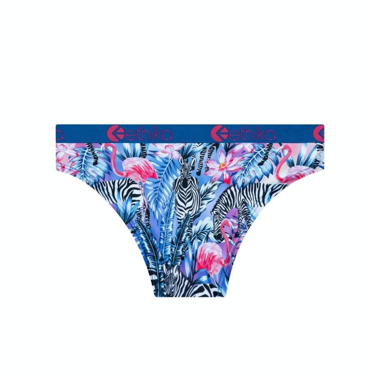 Ethika Zebra Paradise Bikini Underkläder Tjej Blå | LQZ394261