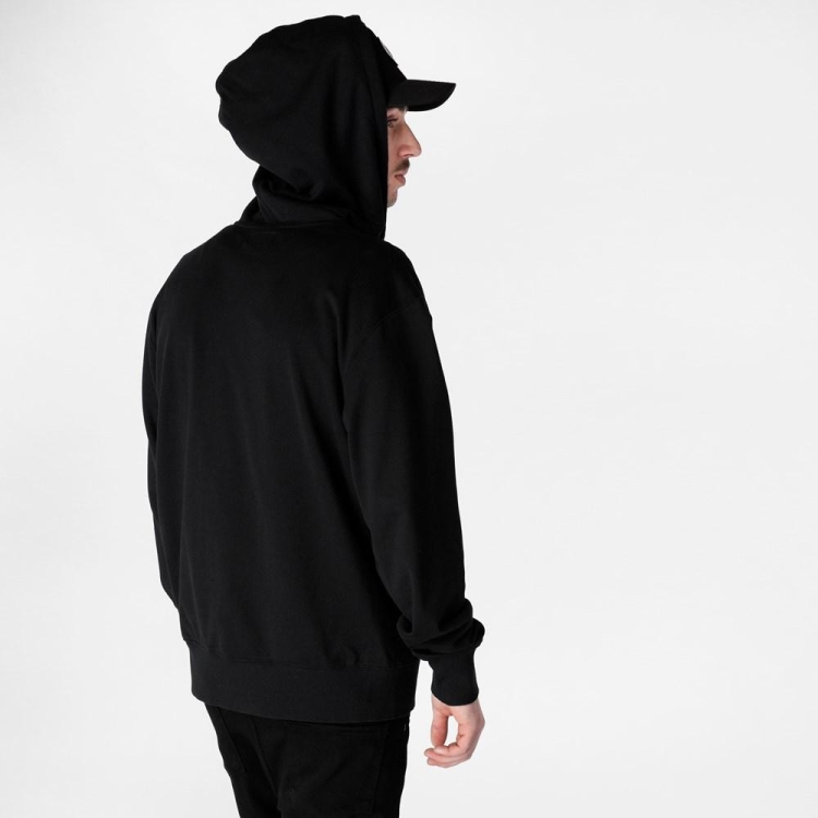 Ethika Zip - Solid Hoodie Herr Svarta | QEK864309